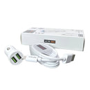 Mobigo Dual USB Car Charger With Lightning Cable GO221L 5