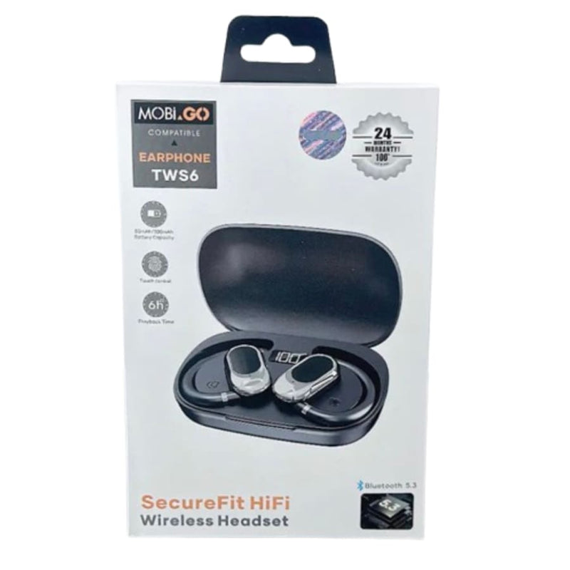 Mobigo SecureFit Wireless Earphones TWS6 Phone/Tablet