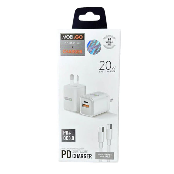 Mobigo Type C & USB Power Adapter Wall Plug (NZ / AUS)