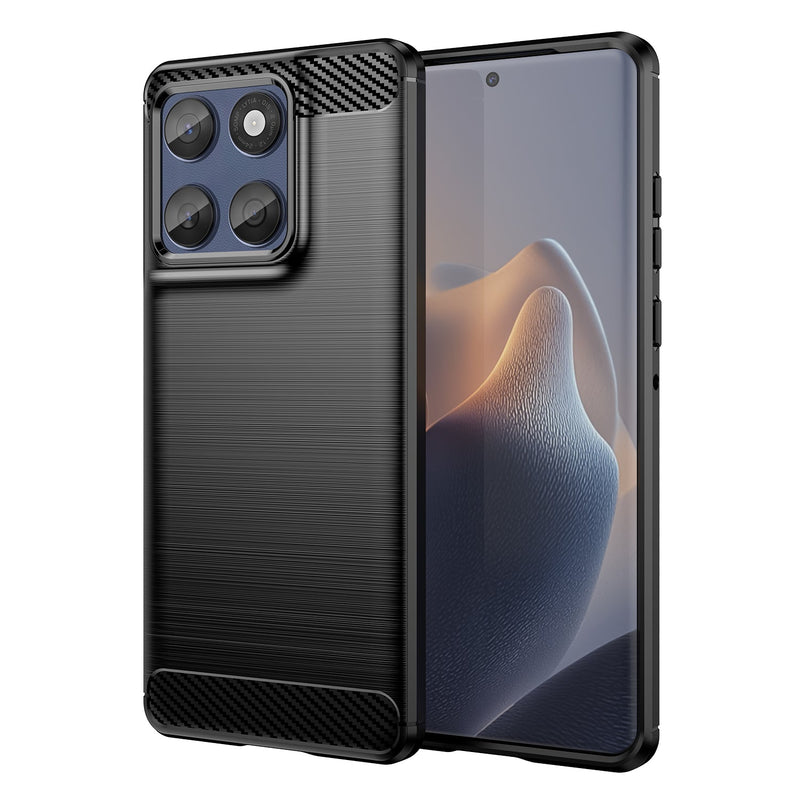 Moto Edge 60Fusion Carbon Fibre Brushed Case [Black]