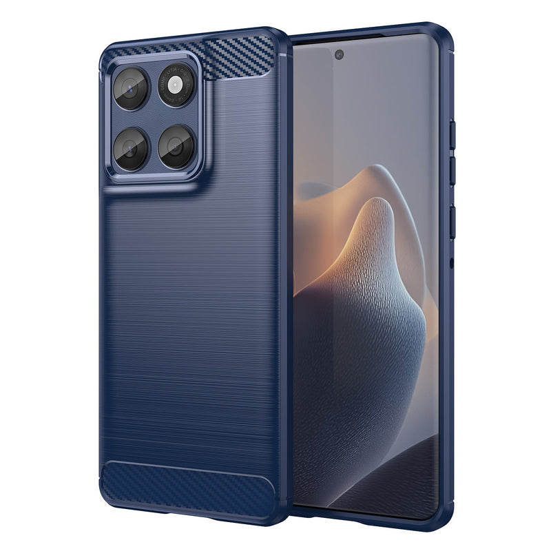 Moto Edge 60Fusion Carbon Fibre Brushed Case [Navy]