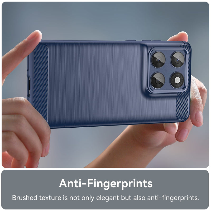 Moto Edge 60Fusion Carbon Fibre Brushed Case [Navy]