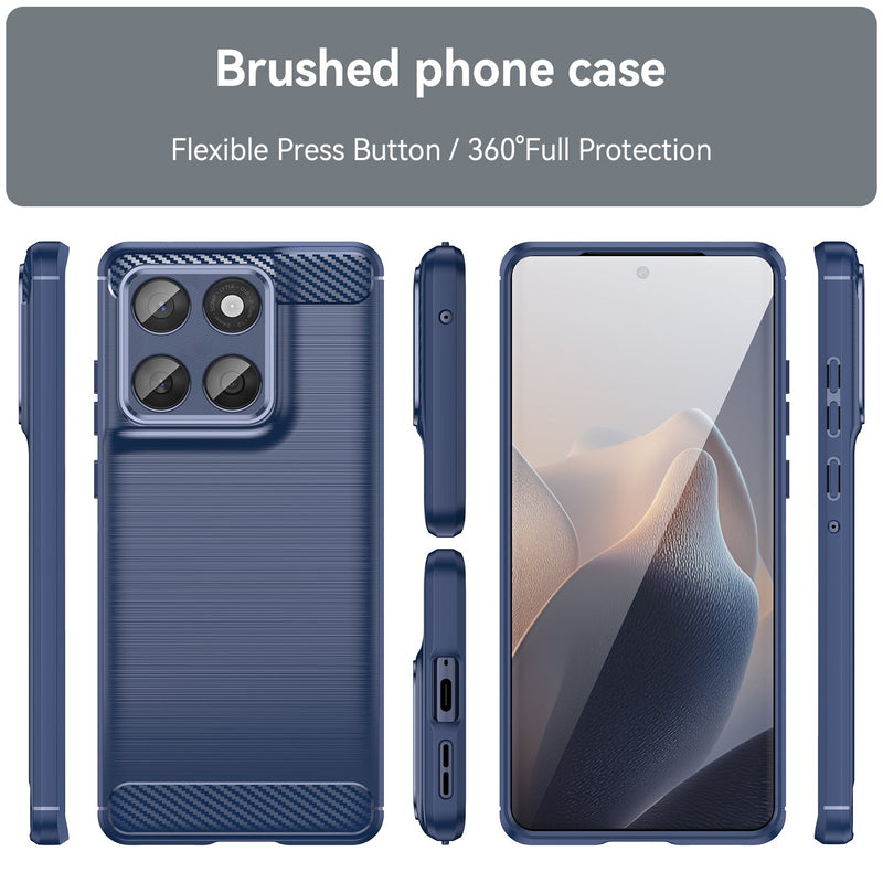 Moto Edge 60Fusion Carbon Fibre Brushed Case [Navy]