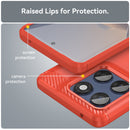 Moto Edge 60Fusion Carbon Fibre Brushed Case [Red]