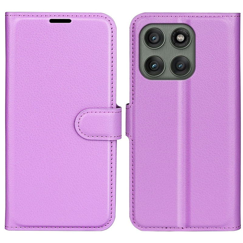 Moto Edge 60Fusion PU Wallet Case [Purple]