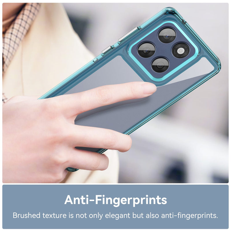 Motorola Moto Edge 60Fusion Soft TPU Bumper Case [Clear Blue]