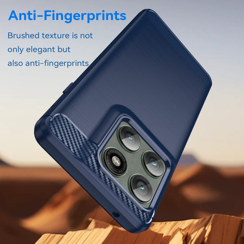Moto Edge 60Pro Carbon Fibre Brushed Case [Navy]