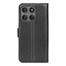 Moto Edge 60Pro PU Wallet Case [Black]