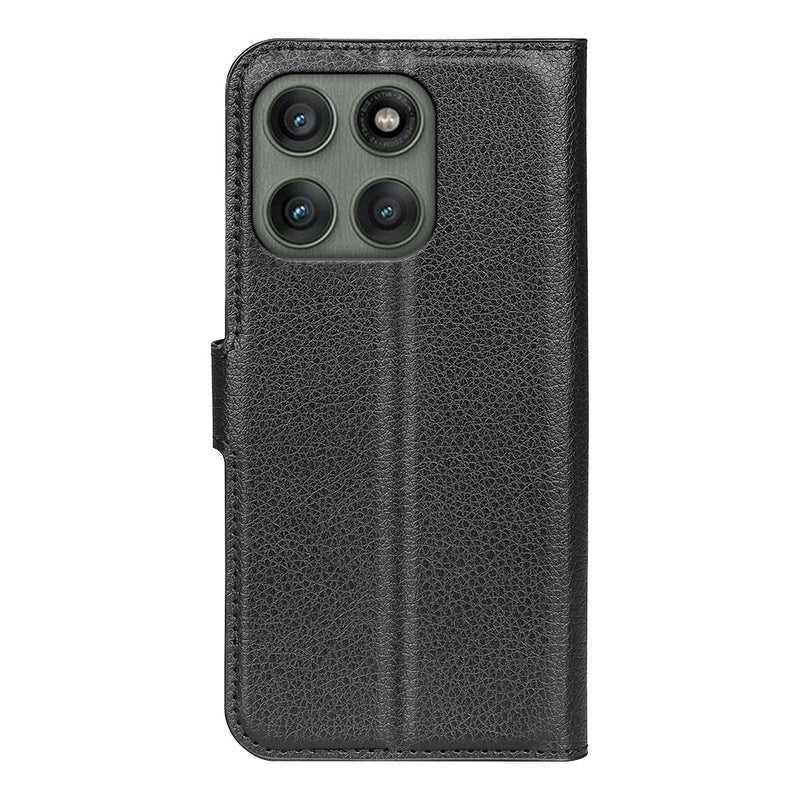 Moto Edge 60Pro PU Wallet Case [Black]