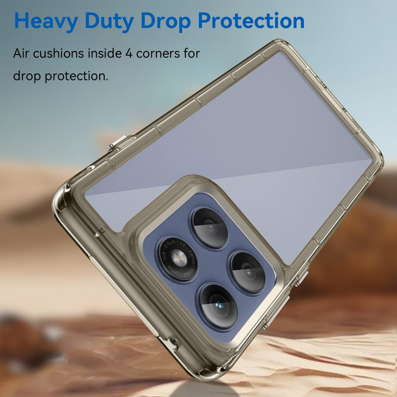 Motorola Moto Edge 60Pro Soft TPU Bumper Case [Clear Grey]