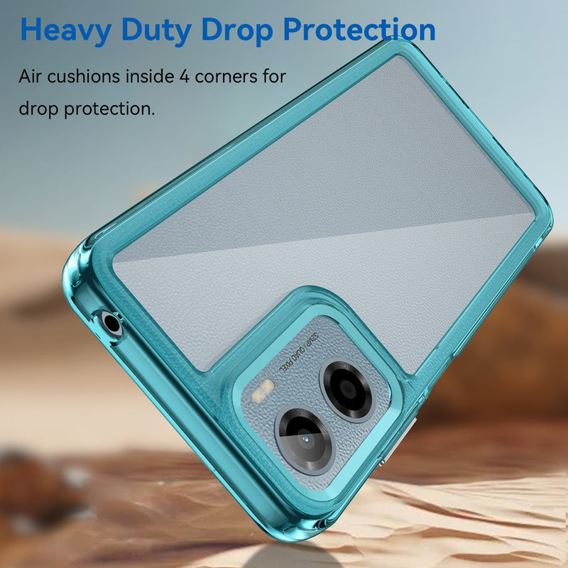 Motorola Moto G05 4G Soft TPU Bumper Case [Clear Blue]