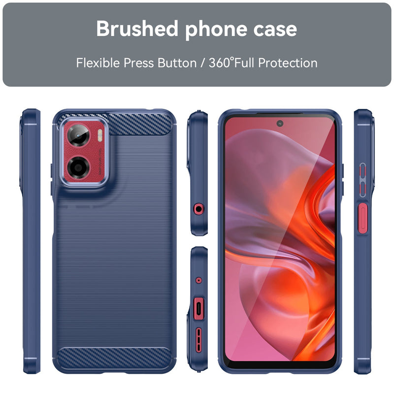 Motorola Moto G05 4G Carbon Fibre Brushed Case [Navy]