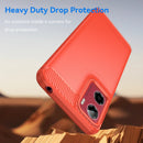 Motorola Moto G05 4G Carbon Fibre Brushed Case [Red]