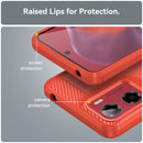Motorola Moto G05 4G Carbon Fibre Brushed Case [Red]
