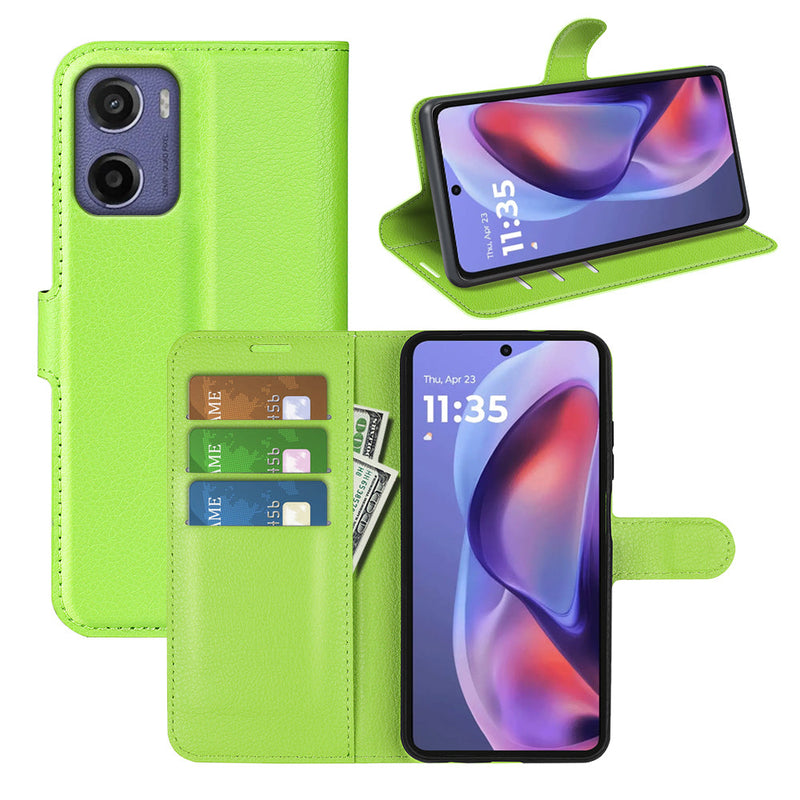 Motorola Moto G05 4G PU Wallet Case [Green]