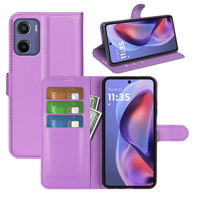 Motorola Moto G05 4G PU Wallet Case [Purple]