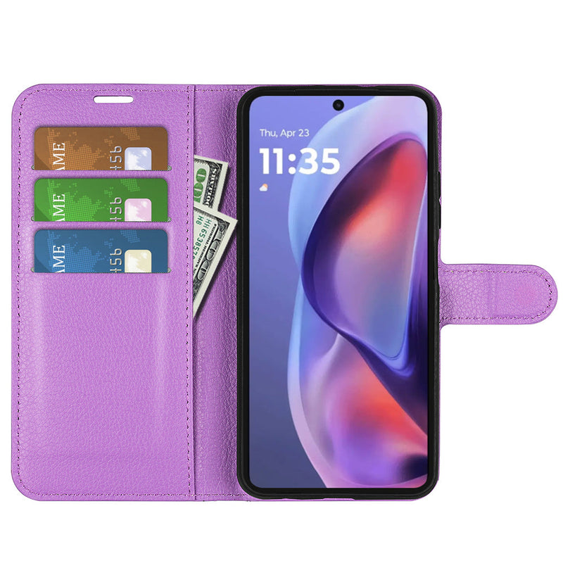 Motorola Moto G05 4G PU Wallet Case [Purple]