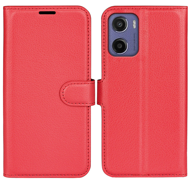 Motorola Moto G05 4G PU Wallet Case [Red]