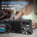 Motorola Moto G05 4G Ring Kickstand Case w/ Camera Cover [Black]