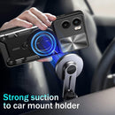 Motorola Moto G05 4G Ring Kickstand Case w/ Camera Cover [Black]