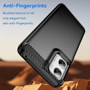 Moto G06 4G Carbon Fibre TPU Case Slim Shockproof Cover Black