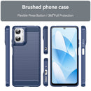 Moto G06 4G Carbon Fibre TPU Case Slim Shockproof Cover Navy