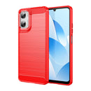 Moto G06 4G Carbon Fibre TPU Case Slim Shockproof Cover Red