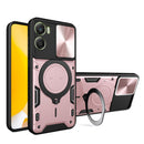 Motorola Moto G06 4G  Ring Kickstand Case w/ Camera Cover [Rose Gold]