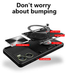Motorola Moto G06 4G  Ring Kickstand Case w/ Camera Cover [Black]
