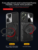 Motorola Moto G06 4G  Ring Kickstand Case w/ Camera Cover [Black]