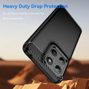 Motorola Moto G15 4G Carbon Fibre Brushed Case [Black]