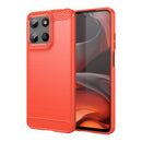 Motorola Moto G15 4G Carbon Fibre Brushed Case [Red]