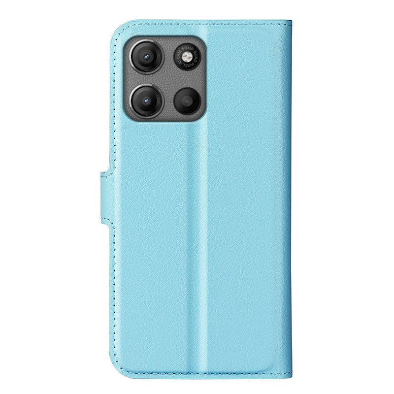 Motorola Moto G15 4G PU Wallet Case [LightBlue]