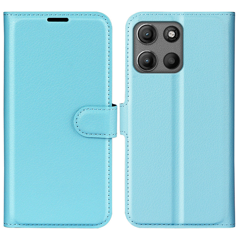 Motorola Moto G15 4G PU Wallet Case [LightBlue]