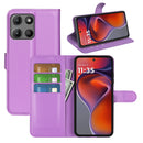 Motorola Moto G15 4G PU Wallet Case [Purple]