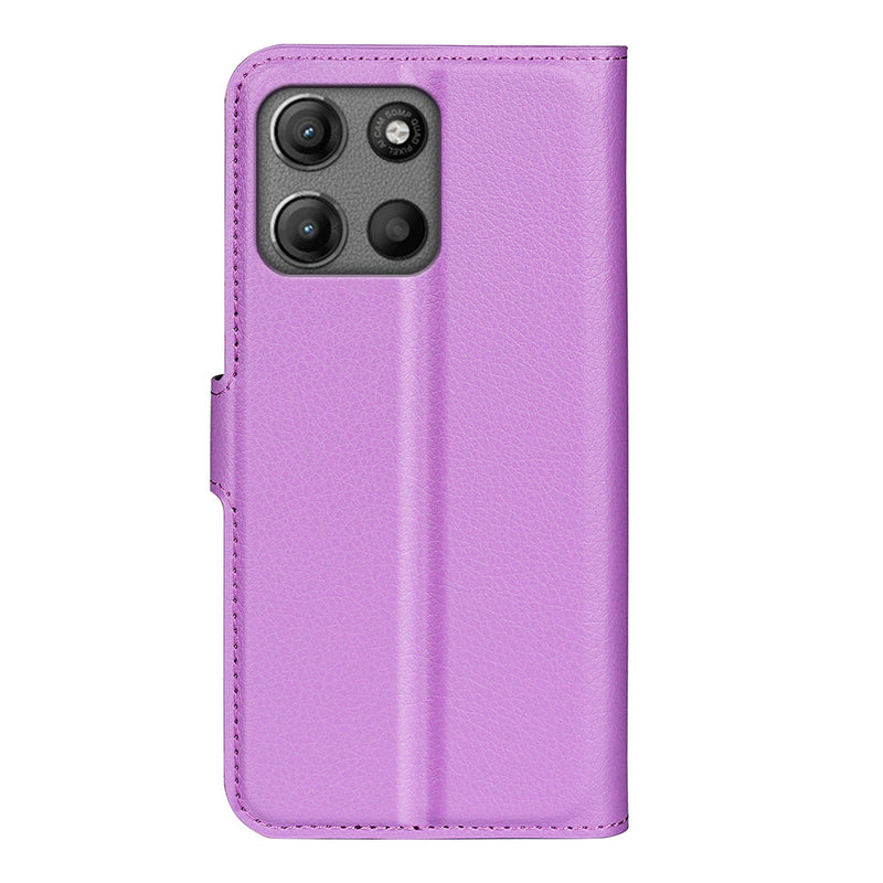 Motorola Moto G15 4G PU Wallet Case [Purple]