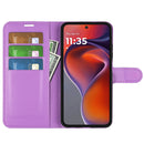 Motorola Moto G15 4G PU Wallet Case [Purple]