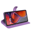 Motorola Moto G15 4G PU Wallet Case [Purple]