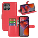 Motorola Moto G15 4G PU Wallet Case [Red]