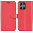 Motorola Moto G15 4G PU Wallet Case [Red]