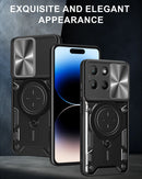 Motorola Moto G15 4G Ring Kickstand Case w/ Camera Cover [Navy]