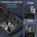 Motorola Moto G15 4G Ring Kickstand Case w/ Camera Cover [Black]