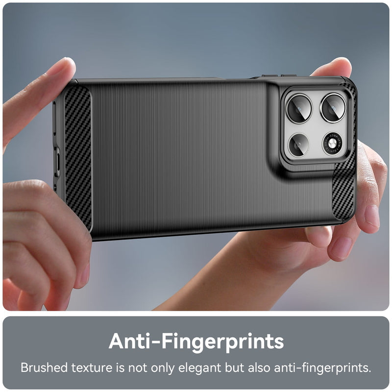 Motorola Moto G56 5G Carbon Fibre Brushed Case [Black]