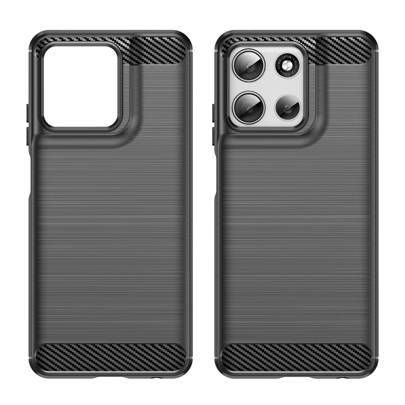 Motorola Moto G56 5G Carbon Fibre Brushed Case [Black]