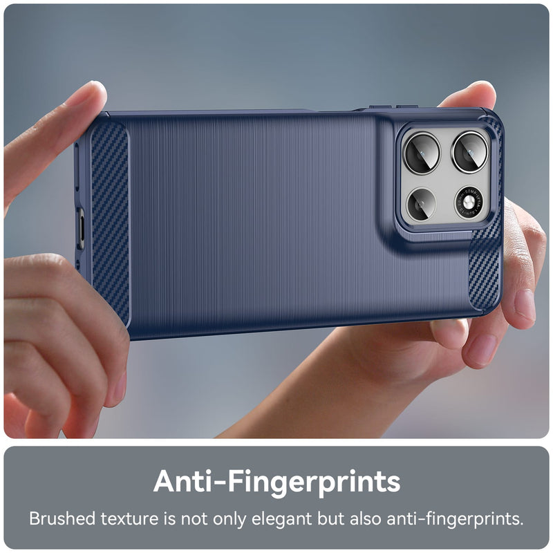 Motorola Moto G56 5G Carbon Fibre Brushed Case [Navy]