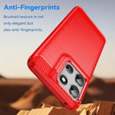 Motorola Moto G56 5G Carbon Fibre Brushed Case [Red]