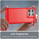 Motorola Moto G56 5G Carbon Fibre Brushed Case [Red]