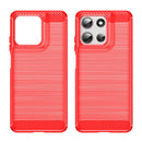 Motorola Moto G56 5G Carbon Fibre Brushed Case [Red]