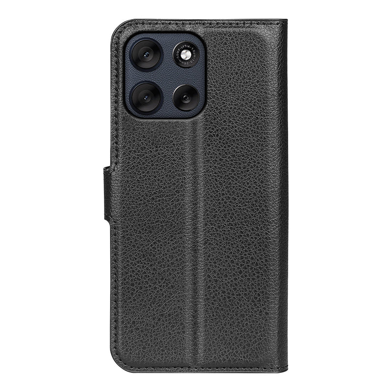 Moto G56 5G PU Wallet Case [Black]