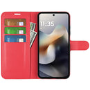 Moto G56 5G PU Wallet Case [Red]